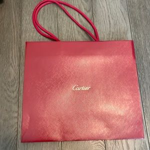 Authentic Cartier Shopping/Gift Bag- medium